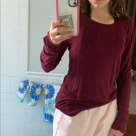 Aeropostale maroon sweater size med long sleeve - Picture 5 of 5
